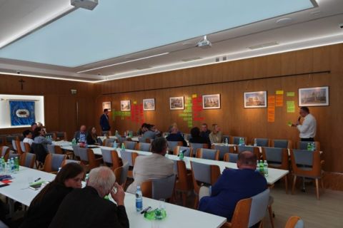 Zdjęcie 1. Warsztaty diagnostyczno-projekcyjne z przedstawicielami Starostwa Powiatowego, lipiec 2022